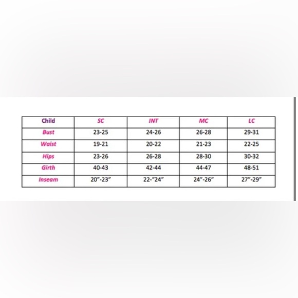 OPRA DANCE WEAR - CHILD SMALL & Child Intermediate - Picture 6 of 6